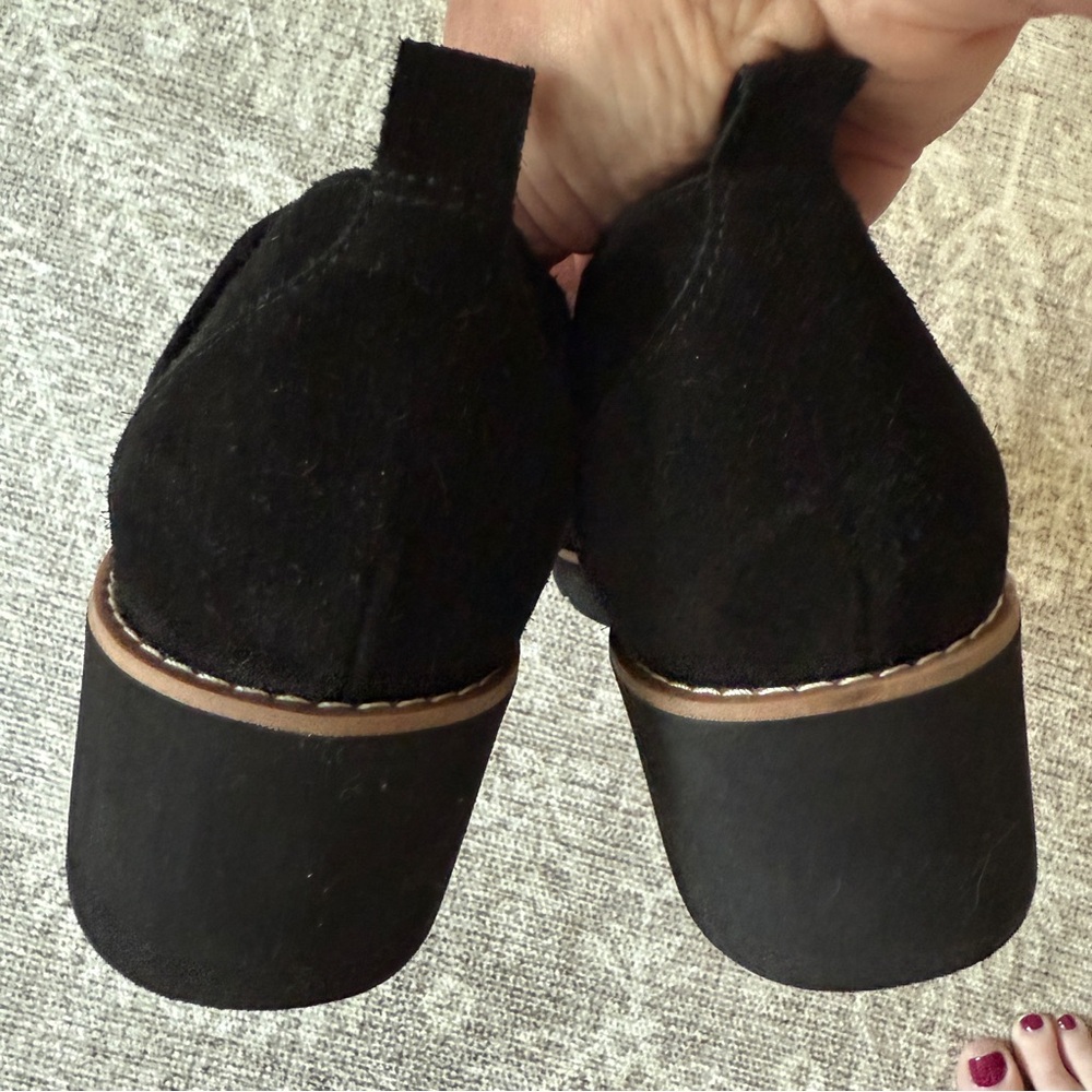 Vionic Black Suede Mary Jane Wedges 10 Wide 
Like New! - Picture 5 of 6